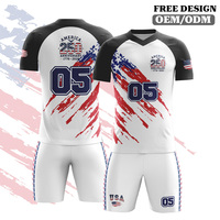 Conjuntos de Uniformes de Fútbol para el 250 Aniversario, Camiseta con Logotipo Personalizado, Pantalones Cortos de Secado Rápido, Ropa Deportiva Sublimada para Entrenamiento de Club