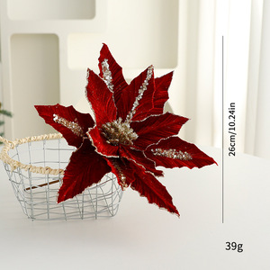 LINGKAI Decorazioni Natalizie All'Ingrosso Palline di Natale in Plastica Dipinte a Mano con Glitter Ornamenti Appesi per Albero di Natale - Product Image 6