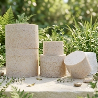 Pot cosmétique vide en fibre de blé naturelle biodégradable avec couvercle à vis, emballage écologique pour crème, lotion et baume pour les mains – Fournisseur d'usine