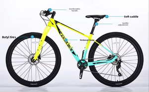 Bicicleta de Montaña de <span class=keywords><strong>29</strong></span> Pulgadas, Fibra de <span class=keywords><strong>Carbono</strong></span> Completa, Shimano 10 Velocidades, Freno de Disco Hidráulico, <span class=keywords><strong>MTB</strong></span> Ultraligera, Cuadro de <span class=keywords><strong>Carbono</strong></span> T800, Hardtail - Product Image 4