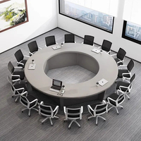 Mesa de conferencia de madera de estilo nórdico contemporáneo directo de fábrica del, mesa de reunión Premium para 16 personas para sala de reuniones