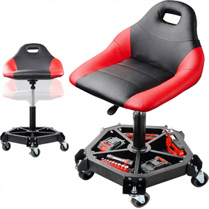 Siège de garage industriel robuste pour atelier, capacité 350 lb, tabouret de mécanicien pivotant à 360° avec plateau à outils, <span class=keywords><strong>prix</strong></span> usine, OEM personnalisé - Product Image 1