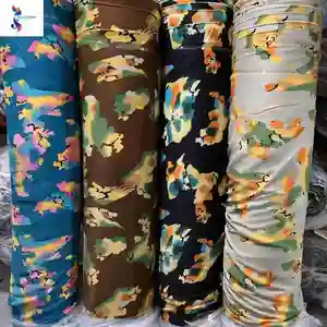 China Factory Wholesale 100%polyester Woven Broken Twill Buckling Print Stock Fabric