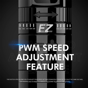 Máquina de Tatuar Inalámbrica EZ <span class=keywords><strong>EvoTech</strong></span> Pro con Pantalla OLED, Carrera de 3.5mm, Control de Velocidad PWM, Compatible con Pedal Bluetooth - Product Image 2