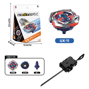 BX Metal Battle Gyro BX34 Cobalt Dragoon Starter Launcher UX Series Jouet classique pour enfants Nouvelle génération Jeu <span class=keywords><strong>de</strong></span> toupie - Product Image 3