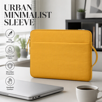 Housse pour ordinateur portable en Oxford légère et imperméable avec poignée, grande capacité, pour ordinateur portable de 13, 14, 15,6 pouces, sac pour les voyages quotidiens