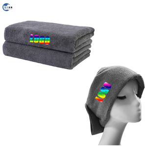 <span class=keywords><strong>Serviette</strong></span> de séchage pour cheveux en microfibre sans peluches, séchage rapide, professionnelle, avec logo personnalisé, pour salon de <span class=keywords><strong>coiffure</strong></span> et barbier - Product Image 1