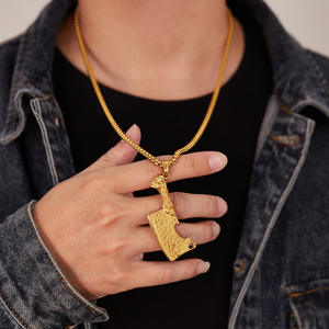 Opk Unique Hip-hop Trendy Versatile Bijoux Vente à Chaud Couteau de Cuisine Pendentif Collier Accessoires pour Hommes Anniversaire - Product Image 5
