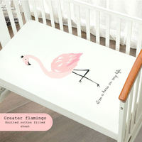 Draps-housses personnalisés durables à motif animalier pour bébé, housse de lit bébé, drap de berceau, housse de matelas lavable et douce pour nouveau-né