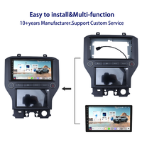 Meihua 9 pouces haute qualité Android voiture DVD cadre accès facile accessoire intérieur pour 2015-2020 pour FORD MUSTANG voiture accessoires