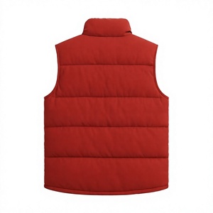 Men's Stand Collar Quilted <b>Puffer</b> <b>Vest</b> With Button Closure Solid Color Winter Outerwear Casual Style Regular <b>Puffer</b> Coat For Men - Product Image 6