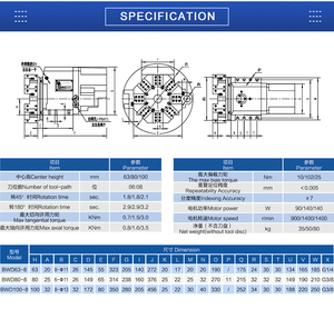 Nouvel outil horizontal NC BWD80 BWD100 à 8 ou 12 stations pour accessoires de machines-outils de tour - Product Image 4