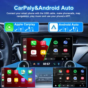 12 Zoll aktuellster Stil Doppelknopf 2 K Android 13 4 + 64 GB 8-Core drahtloses CarPlay Auto-Stereo-Radio GPS WLAN BT 2DIN