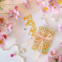 Cartes de remerciement élégantes avec nœud décoratif, motifs floraux et papillons découpés, cartes en papier pour cadeaux d'invités de mariage