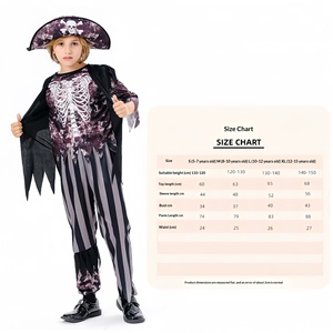 Costume da Pirata dei Caraibi per Bambini, Travestimento per Halloween, Gioco di Ruolo, Spettacolo di Fantasia - Product Image 6