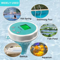 Testeur intelligent de qualité de l'eau 6 en 1 flottant avec application pour pH, chlore, EC, TDS, ORP, température pour spa et piscine