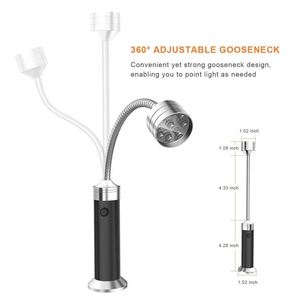 Luces LED Magnéticas para Barbacoa al Aire Libre, Ajustables, Flexibles, Resistentes al Calor, con Cuello de Cisne de 360 Grados - Product Image 6