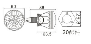 Meilleure vente, Cabochon pixel led rvb 60mm 9 pièces LED amusement ac24v <span class=keywords><strong>luna</strong></span> <span class=keywords><strong>park</strong></span> carnaval carrousel led points lumières - Product Image 6