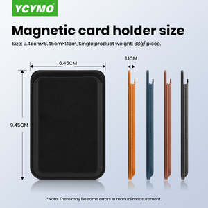 Dompet Kartu Ponsel Mewah Kulit PU Pria dengan Logo Kustom, Portabel, untuk iPhone 14 15 16 17 Pro Max Plus Air - Product Image 4