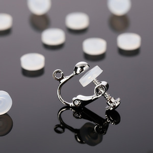 Silicone Ear Clip Pads Round Screw Type For Clip-on <b>Earrings</b> Unisex Everyday Wear - Product Image 3