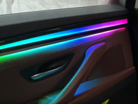 Luz Ambiental Dinámica Cardoo para BMW Serie 5 F10 F11 F18 2011-2017, Actualización de Iluminación Ambiental Interior del Automóvil de 64 Colores, Accesorios