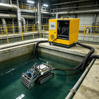 Machine de nettoyage sous-marine à profil mince avec une largeur de 900 mm pour l'accès aux canaux étroits
