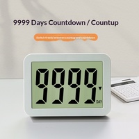 Compteur de compte à rebours numérique avec grand écran LCD pour examens, examens d'entrée à l'université et planification des études