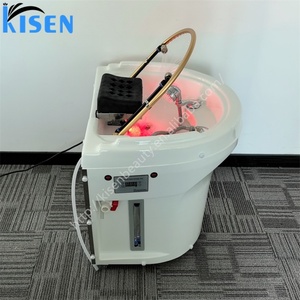Kisen อ่างแชมพูแนวตั้งเคลื่อนย้ายได้สำหรับสปาบำบัดเคลื่อนที่ได้แชมพูอะคริลิคสำหรับสระผมแบบพกพาอุปกรณ์ร้านเสริมสวย - Product Image 3