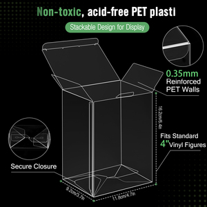 24-Pack Nhiệm Vụ Nặng Nề Pha Lê Rõ Ràng Bảo Vệ Trường Hợp Đối Với Funko 4 "<span class=keywords><strong>Pop</strong></span> Vinyl Con Số Thân Thiện Với Môi Vật Liệu Tái Chế Bảo Vệ - Product Image 6