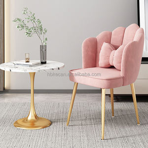 Hiện Đại Đồ nội thất phòng khách trở lại mô hình nhung vải kim loại chân phòng khách ghế bành SOFA cánh hoa ghế - Product Image 6