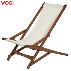 Chaise pliante d'extérieur Woqi, chaise de plage portable, chaise de camping inclinable pliable blanche - Product Image 4
