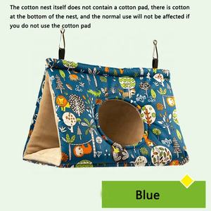 Kleurrijke kleine warme hamsterhangmat papegaai kanarie vogel driehoekig nest voor kooi hangend voor papegaaien parkieten - Product Image 5