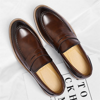 Nouvelles Chaussures Habillées 2026 pour Hommes : Mocassins Tendance Style Britannique, Richelieu Grande Taille pour Hommes d'Âge Moyen