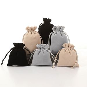Bolsa de Terciopelo al por Mayor, 10x15cm, con Logotipo Personalizado, Bolsa de Terciopelo de Lujo, Bolsa de Regalo Exquisita para Joyas, Relojes, Navidad - Product Image 4
