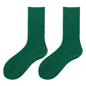 <span class=keywords><strong>Chaussettes</strong></span> Mi-Mollet Double-Aiguille Personnalisées en Gros, <span class=keywords><strong>Chaussettes</strong></span> en Coton Style Écolière Japonaise, <span class=keywords><strong>Chaussettes</strong></span> <span class=keywords><strong>Hautes</strong></span> pour Femme - Product Image 5