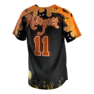 Maillot de baseball/softball Hip-Hop Halloween Citrouille Respirant et à séchage rapide pour équipes professionnelles et amateurs - Product Image 4