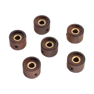 Accessoires d'instruments de musique Guitare acoustique électrique haut de gamme Volume Tone Boutons en bois Palissandre Ebène Potentiomètre à pois Capuchons - Product Image 3
