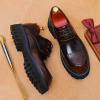 Nouvelles Chaussures Oxford en Cuir Véritable de Vache Respirantes pour Hommes Grande Taille – Idéales pour le Bureau, les Affaires et les Tenues Professionnelles