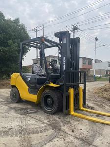 Peinture originale d'occasion Komatsu 3 tonnes 3 étapes 4.5 mètres Chariot élévateur Komatsu 30 Petits chariots élévateurs diesel à vendre - Product Image 5