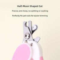 Kit de coupe-ongles pour animaux de compagnie avec lime à ongles, bord de coupe lisse, idéal pour le toilettage quotidien des animaux d'intérieur