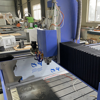 Machine de gravure et de découpe CNC pour carreaux de marbre 5,5 kW 380 V, longueur de coupe maximale 1500 mm, système de contrôle DSP, pompe et roulement