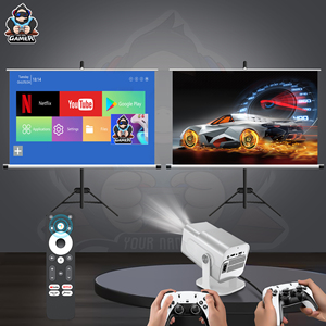 3D oyun projektör 2 in 1 F300 denetleyici Gamepad Android 11 5G WIfi ev sinema açık 4k taşınabilir mini projektör HCS350MAX - Product Image 2