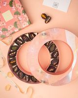 Boîte cadeau de luxe pour macarons, tube rond en carton rigide, pelliculage brillant, gaufrage, emballage personnalisable