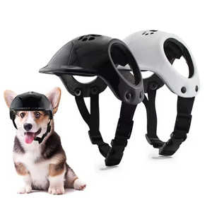 <span class=keywords><strong>Casque</strong></span> de sécurité pour animaux de compagnie en plastique solide réglable et épaissi pour chats et chiens avec trous pour les oreilles - Product Image 3
