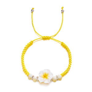 Hawaiian Plumeria <span class=keywords><strong>Rubra</strong></span> Bracelet Cheville Fleur Tropicale Bohême Luau Beach Party Accessoires pour Femmes - Product Image 6