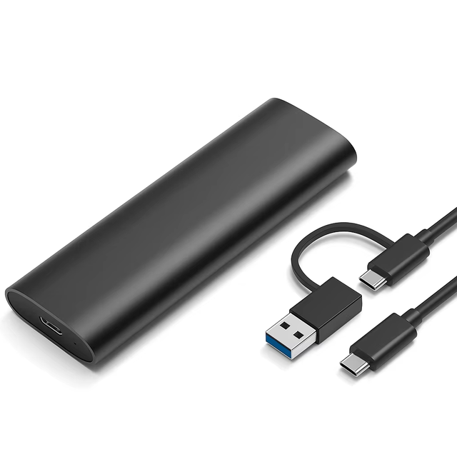 M.2 NVMe SSD Enclosure, Supports 2230/2242/2260/2280, up to 8TB, M/B + M Key