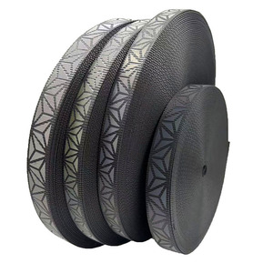 맞춤형 사이즈 애완동물 목줄 10-50mm 폴리에스터 나일론 반사 웨빙 스트랩 - Product Image 3