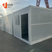 Mini chambre modulaire de luxe pliable préfabriqué prêt à l'emploi petite villa préfabriquée pour hôtel appartement et application scolaire