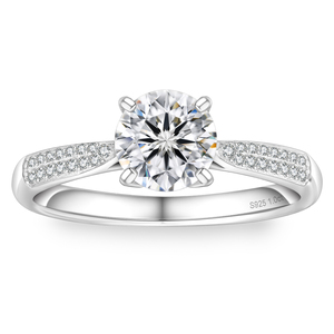Anillo <span class=keywords><strong>de</strong></span> Compromiso <span class=keywords><strong>de</strong></span> Moissanita, Joyería para Mujer, Regalos, Diamante Solitario Redondo VVS GRA <span class=keywords><strong>de</strong></span> 1ct, Plata <span class=keywords><strong>de</strong></span> Ley 925, Anillo <span class=keywords><strong>de</strong></span> Promesa <span class=keywords><strong>de</strong></span> Boda - Product Image 1