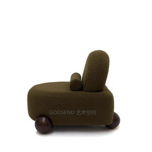 Sillón de Tela Moderno y Minimalista, 62x70x68cm, Tapizado con Acabado Flocado, Mueble para Sala de Estar - Product Image 3